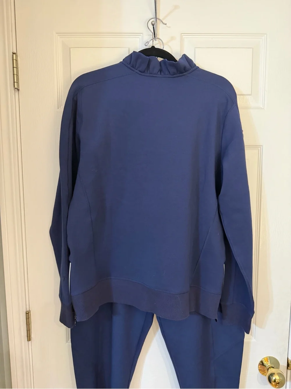 Deep Blue Ruffle-Neck Track Set - Picture 8 of 14